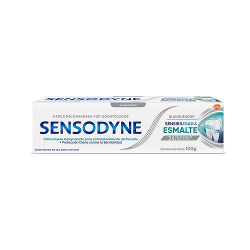 Pasta Dental Sensodyne Sens & Esmalte Blanqueador 100gr