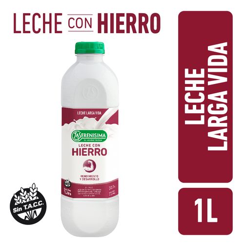 Leche Uat Descremada La Serenísima Hierro 1lt