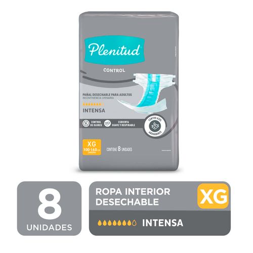 Pañales Plenitud Control Xg 8 x 1 U