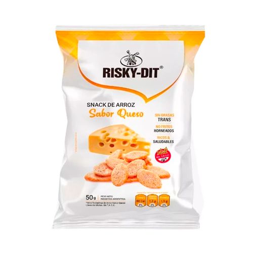 Snack De Arroz Sabor Queso Risky-dit 50 Gr