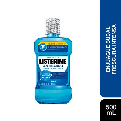 Enjuague Bucal Listerine Antisarro Intensa X 500 Ml.