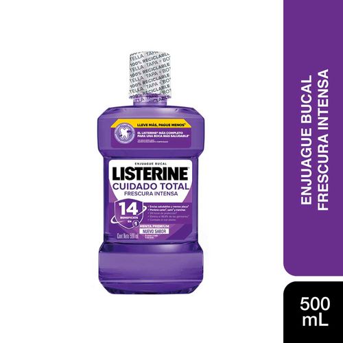 Enjuague Bucal Listerine Cuidado Total Intensa X 500 Ml