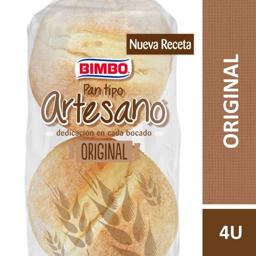 Pan De Hamburguesa Artesano Bimbo 4 U