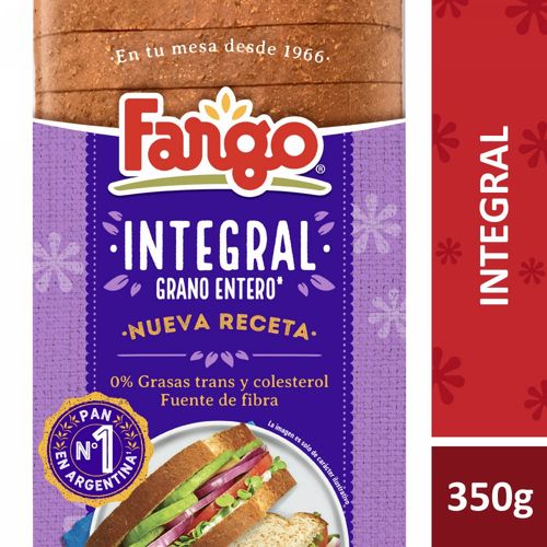 Pan Integral Grano Entero Fargo 350 Gr