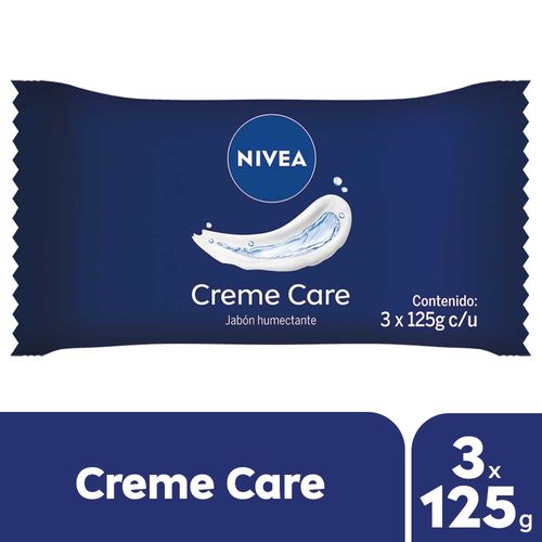 Jabón Humectante Nivea Creme Care 3 X 125 G