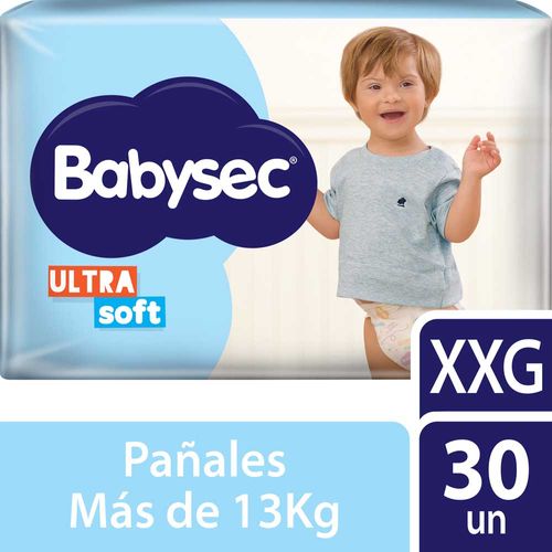 Pañales Babysec Ultrasoft Xxg - 30 U