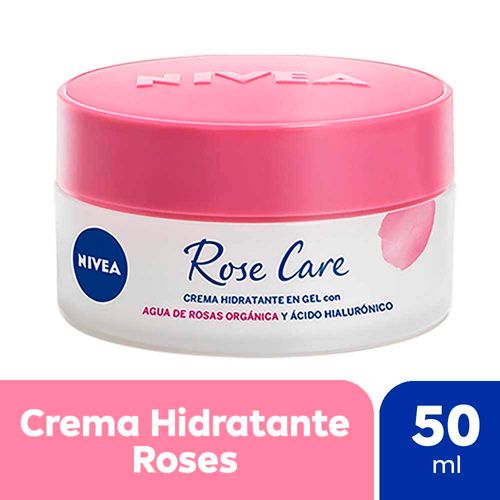 Crema Facial Hidratante En Gel Nivea Rose Care 50 Ml