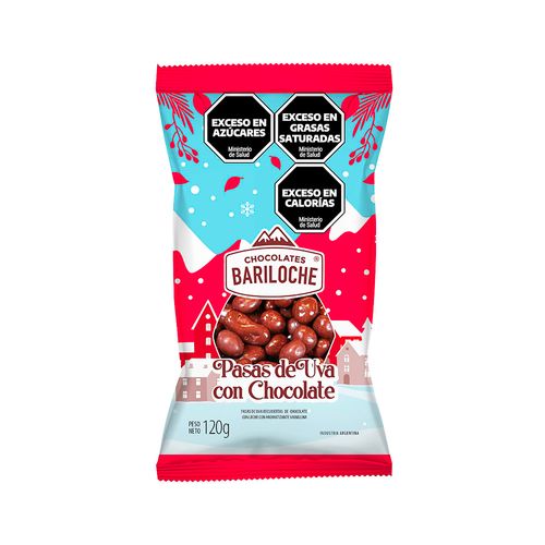 Pasas De Uva Bariloche Bañadas Con Chocolate Paquete 120 Gr