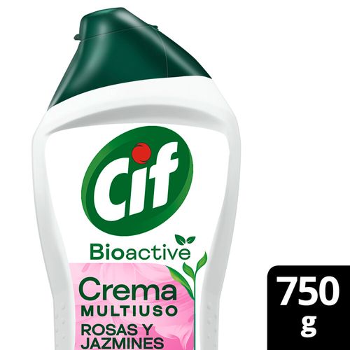Limpiador En Crema Bioactive Rosas Y Jazmines 750 Gr Cif