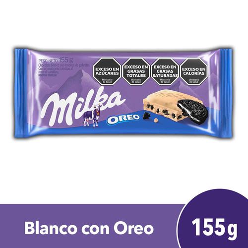 Chocolate Milka Oreo Blanco 155 Gr