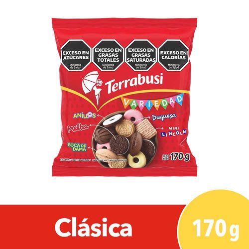 Galletitas dulces Variedad Terrabusi Mix 170 Gr