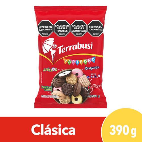 Galletitas dulces Variedad Terrabusi  Mix 390 Gr