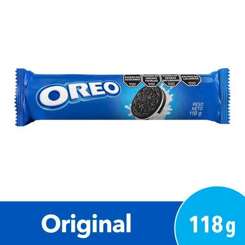 Galletitas Oreo Rellenas Con Crema Sabor Original 118 Gr