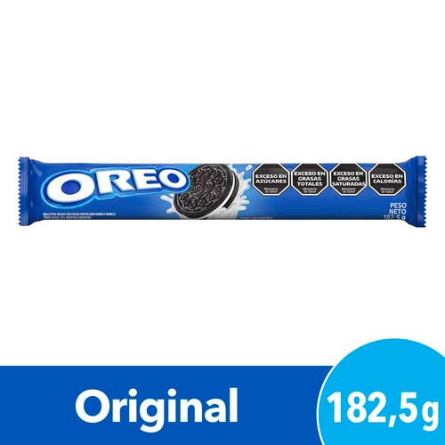 Galletitas Oreo Rellenas Con Crema Sabor Original 182,5 Gr