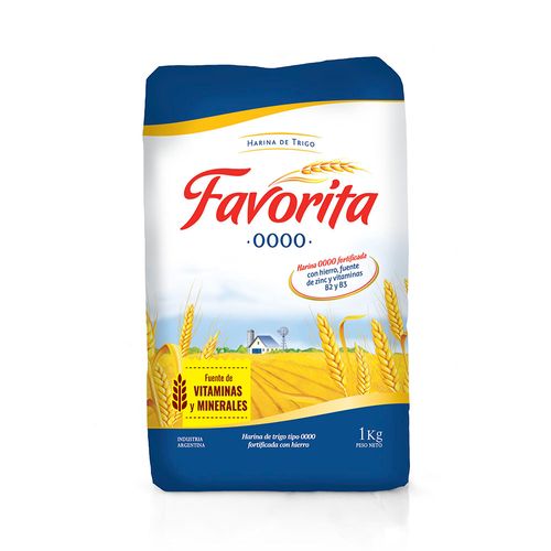 Harina 0000 Vit X 1 Kg Favorita