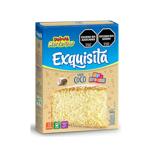 Bizcochuelo Coco Exquisita X 540 Gr