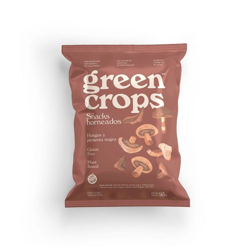 Snacks Green Crops  Hongos Y Pimienta X95g