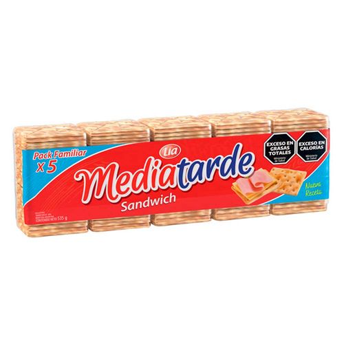Galletitas Media Tarde Sandwich X535gr