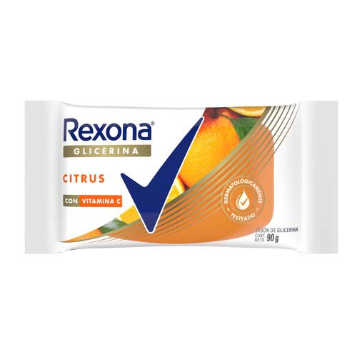 Jabón De Glicerina En Barra Rexona  Citrus  90 G