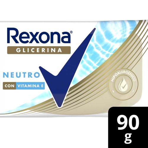 Jabón De Glicerina En Barra Rexona  Neutro  90 G