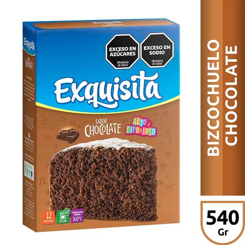 Bizcochuelo Chocolate Exquisita X 540 Gr