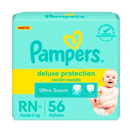 Pañales Pampers Deluxe Recien Nacido 56 Un X 1 Un