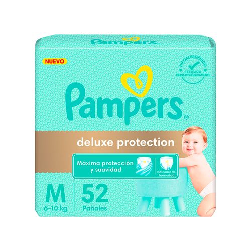 Pañales Pampers Deluxe Prot Med 52U