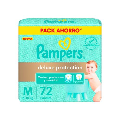 Pañales Pampers Deluxe Prot Med 72U