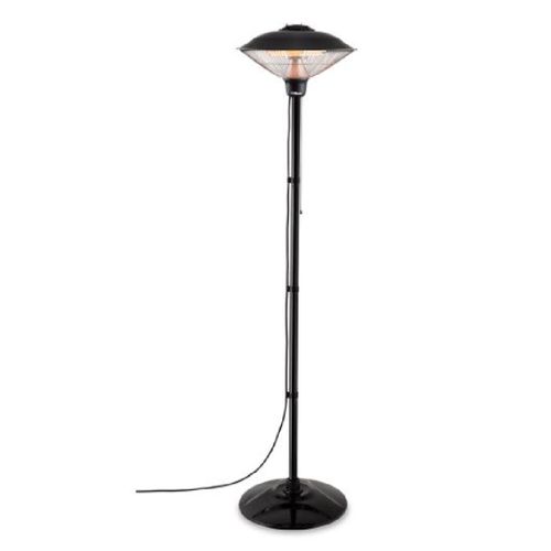 Calefactor Liliana Halogeno Pie Exterior 2000w Negro