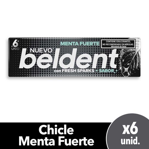 Chicles Beldent Menta Fuerte 20 Gr