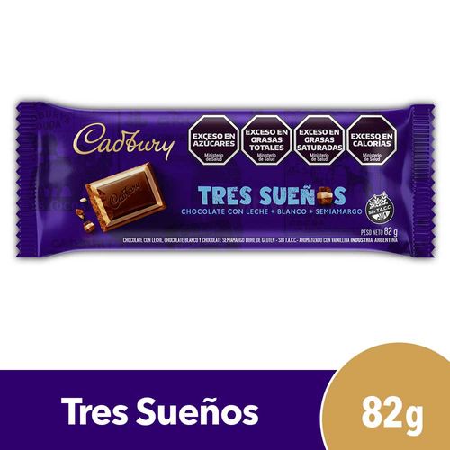 Chocolate Cadbury Tres Sueños 82 Gr