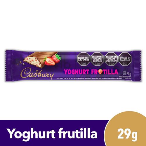 Chocolate Cadbury Relleno Yoghurt Frutilla 29 Gr