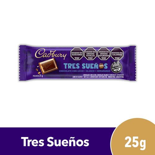 Chocolate Cadbury Tres Sueños 25 Gr