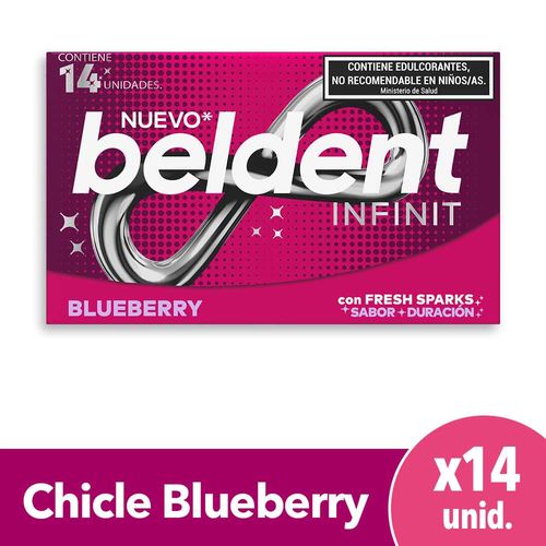 Chicles Beldent Infinit Blueberry 26,6 Gr