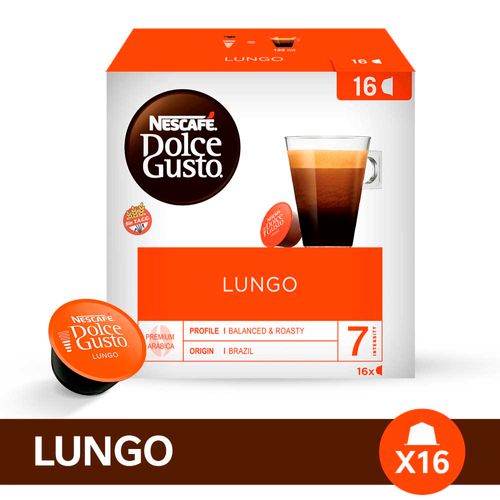 Capsulas Café Lungo Dolce Gusto® Nescafé® - 16 U