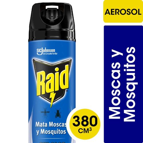 Insecticida Mata Moscas Y Mosquitos Sin Olor 380 Ml Raid