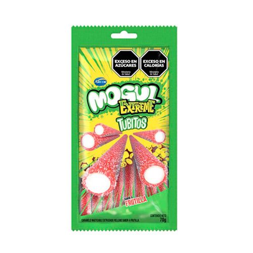 Gomitas Mogul Tubitos Frutilla X70g