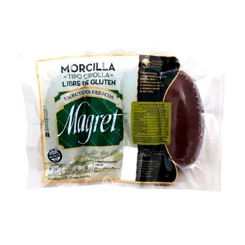 Morcilla Bombón Criolla Envasado Al Vacio 4 U - 400 Grs - Magret