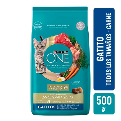 Alimento Purina One Gatito 500 Gr