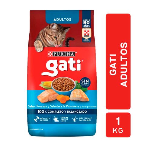 Alimento Gati Pescado Y Salmón 1 Kg