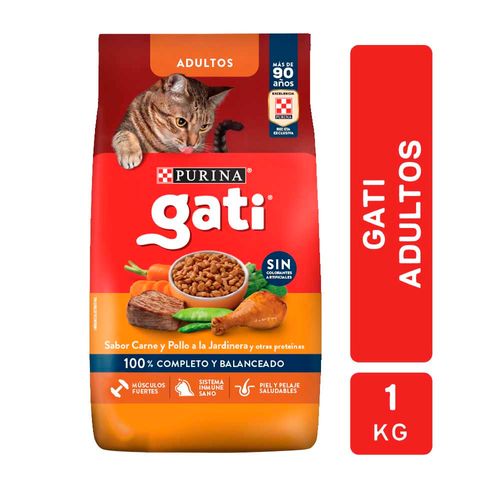 Alimento Gati Carne Y Pollo 1 Kg