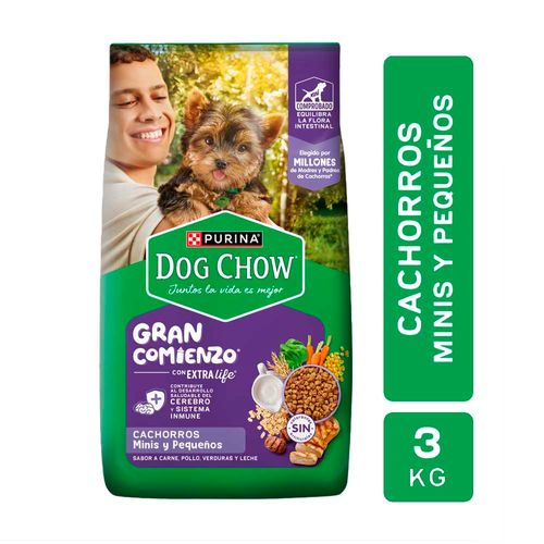 Alimento Dog Chow Cachorro Pequeño Y Mini 3 Kg