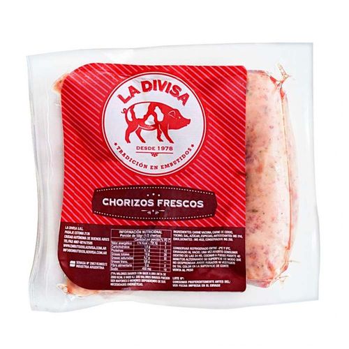 Chorizo Super Al Vacio X400 Grs-la Divisa