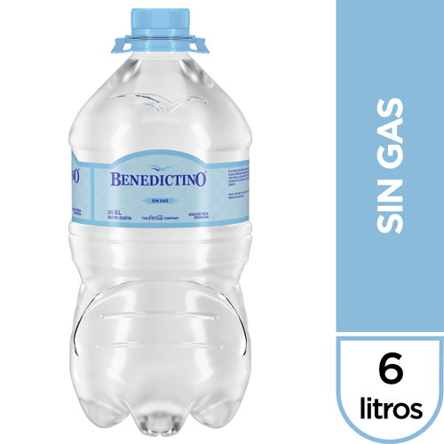 Agua Benedictino Sin Gas 6lt