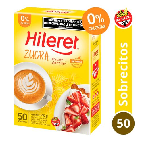 Endulzante Zucra Hileret 50 Sobres