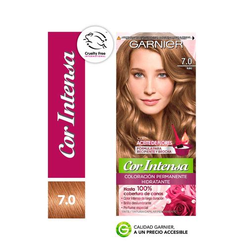 Kit Tintura Permanente Cor Intensa Tono 7.0