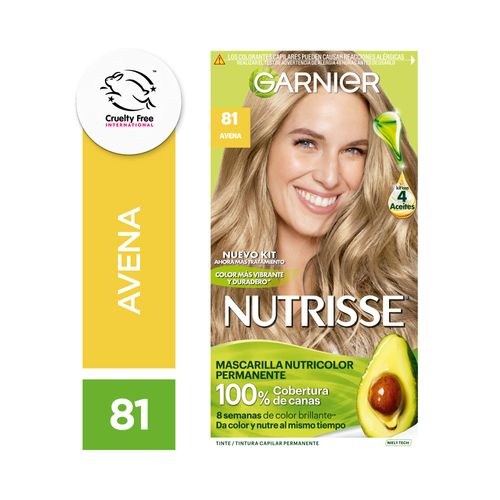 Kit De Coloracion Nutrisse Tono 81 - Avena