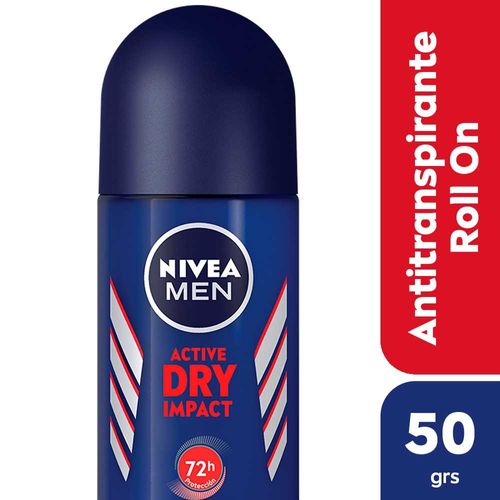 Desodorante Nivea Men Active Dry Impact Roll On 50 Ml