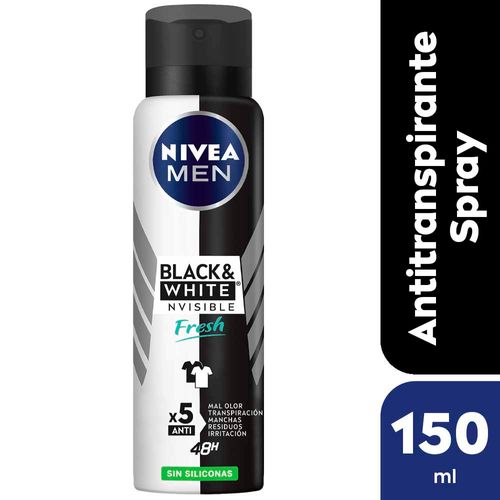 Desodorante Antitranspirante Nivea Men Black & White 150 Ml