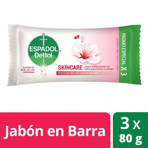 Jabón En Barra Espadol Skincare 240gr X 3 Unid.